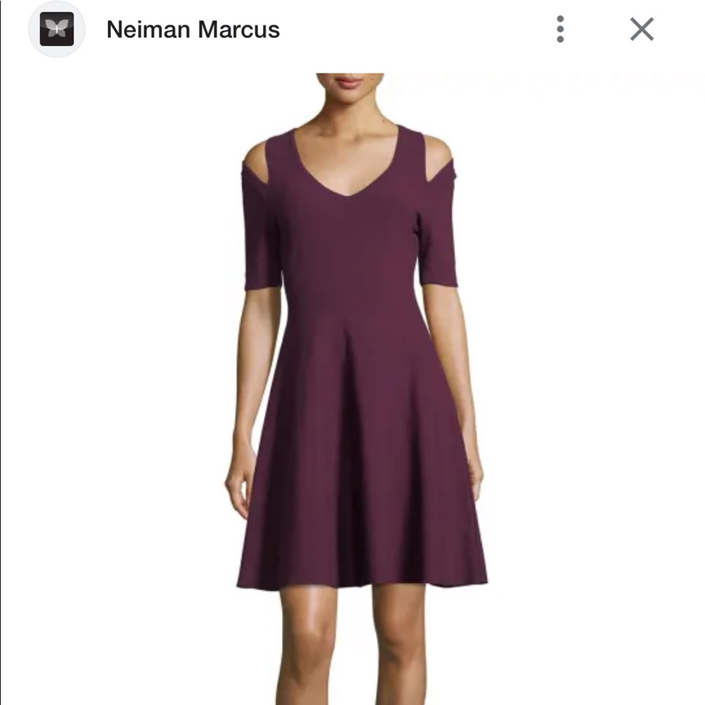 Milly cutout shoulder dress